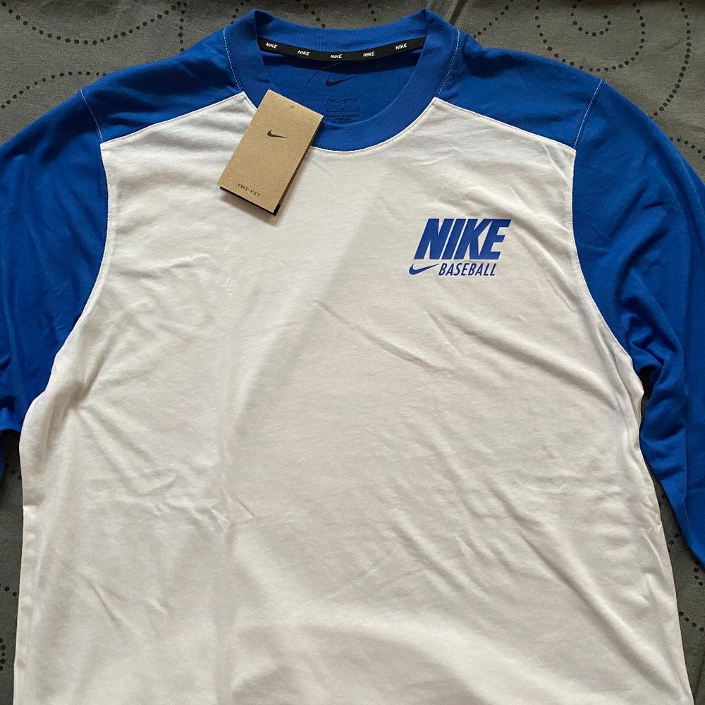 NIKE MEN 1/2 SLEEVE BASEBALL SHIRT SIZE 2XL OR M MEN $45